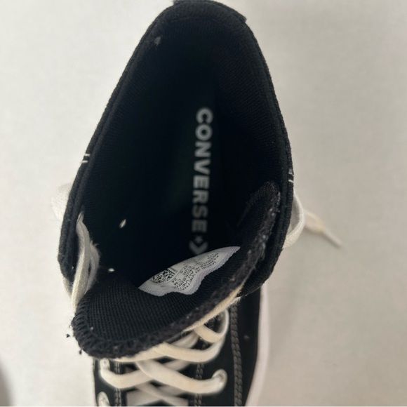Converse Black & White High-Top Platform Sneaker - Picture 8 of 8